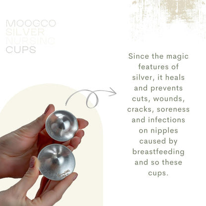 MOOGCO Silver Nursing Cups 999k Silver