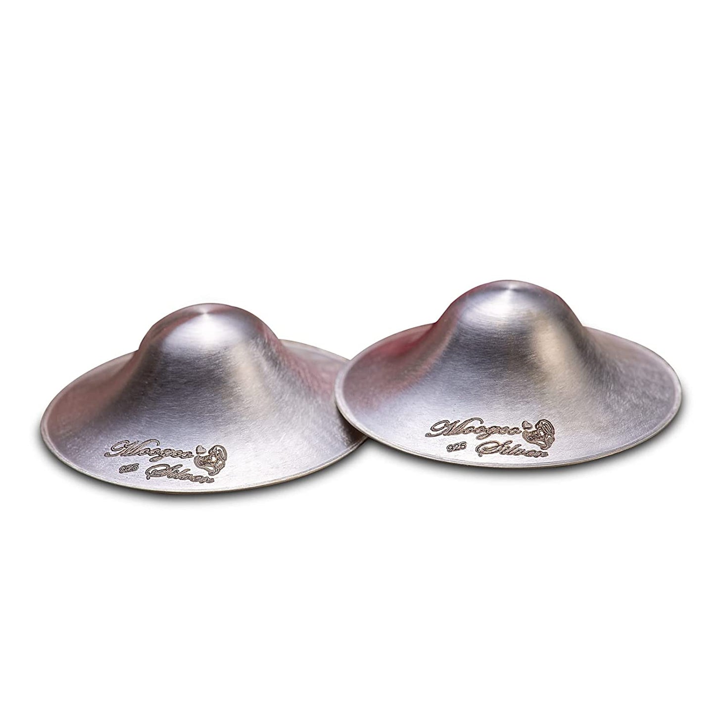 SILVERETTE The Original Silver Nursing Cups, Silverettes Metal Nipple  Covers for Breastfeeding, Nursing Shield, 925 Silver Nipple Cover Guards,  Soothe and Protect Sore Nipples -Made in Italy Regular 